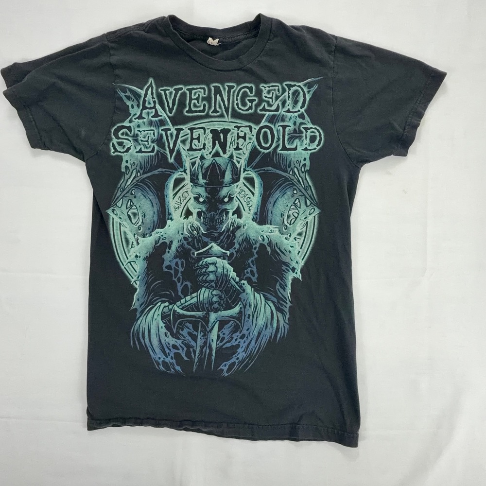 Avenged Sevenfold Mens Band T Shirt Black‎ Graphic Bay Island Licensed M